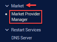 market provider manager