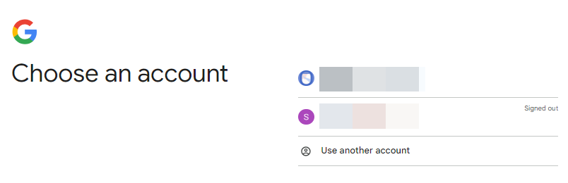 choose an account