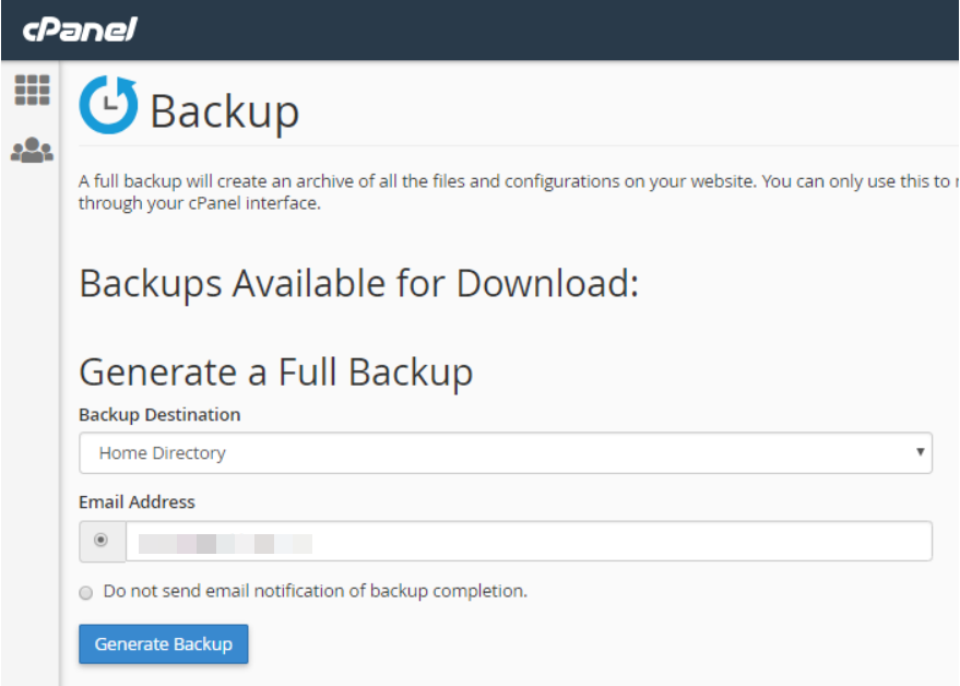 backup