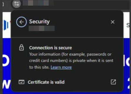 connection is secure