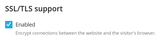 ssl/tls support