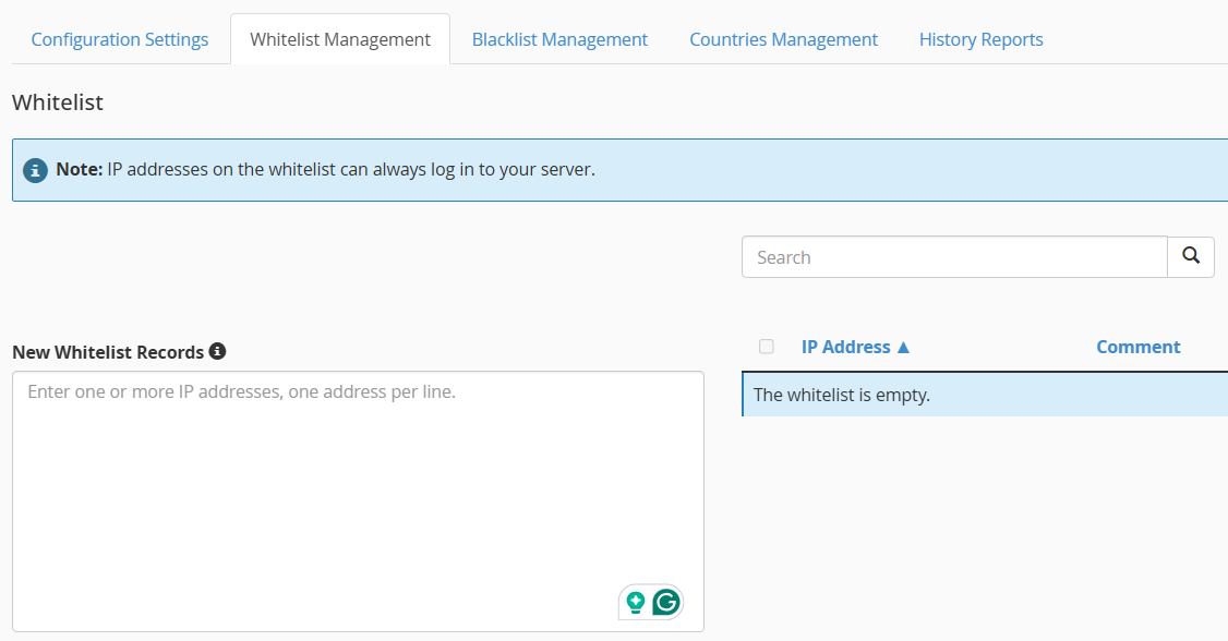 whitelist