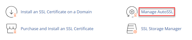manage autossl