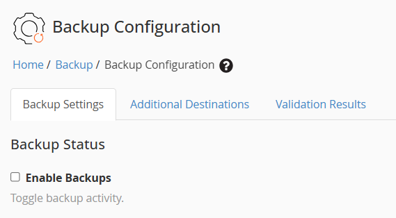 configuration
