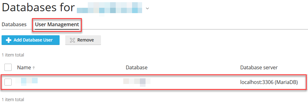 user management