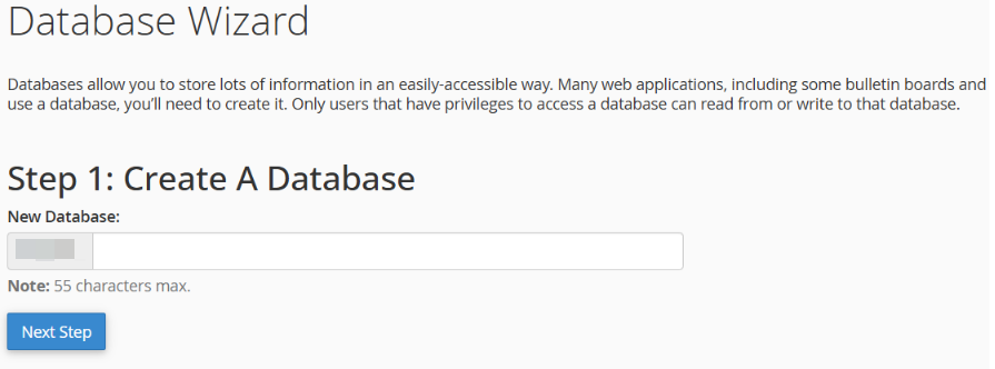 database wizard