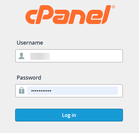 cPanel login cPanel login