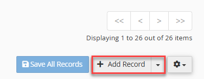 add record add record