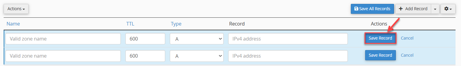 save record save record