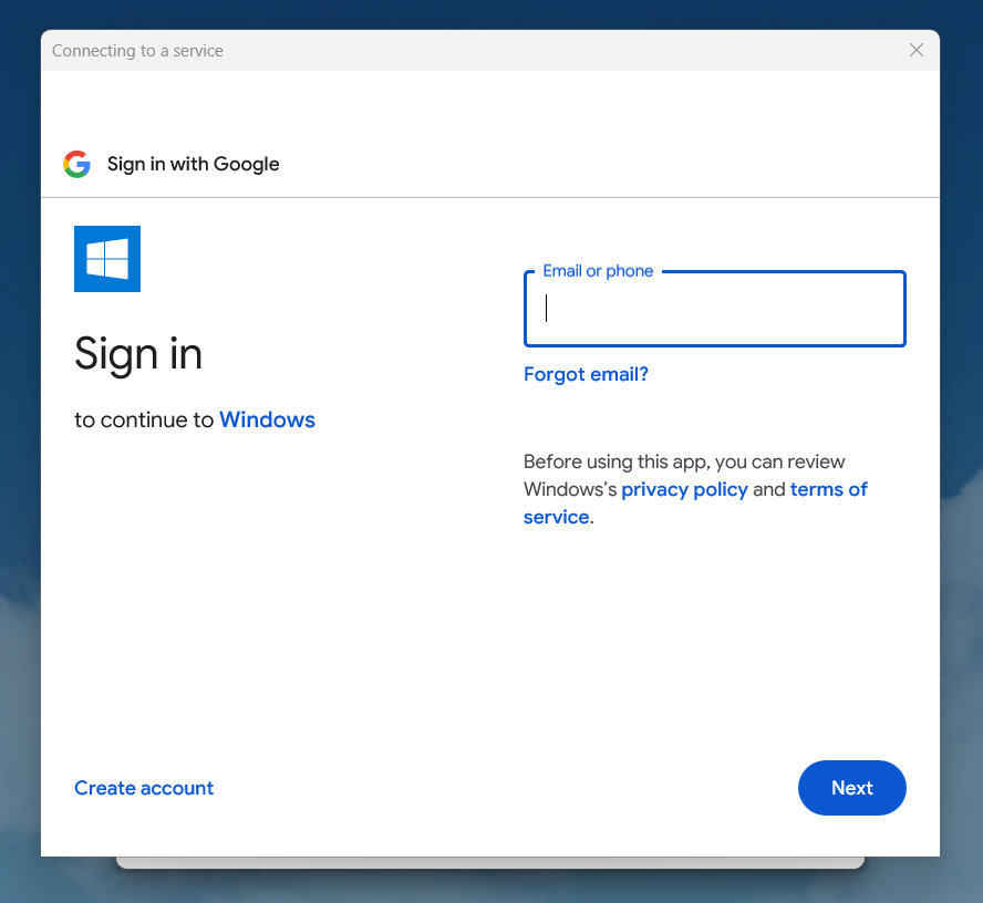 sign in