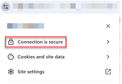 connection is secure