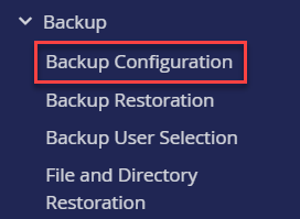 backup configuration backup configuration