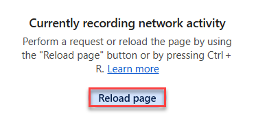 reload page
