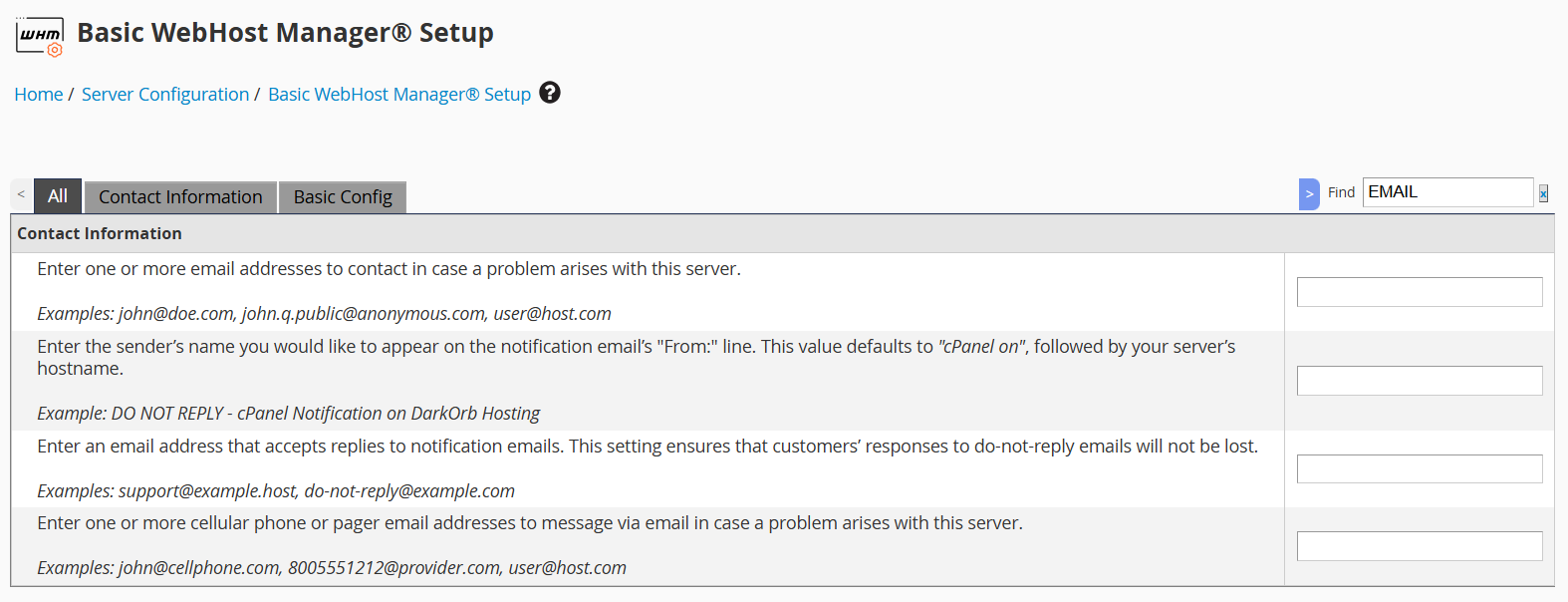basic webhost
