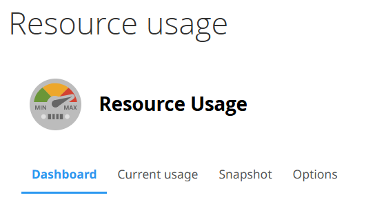 resource usage
