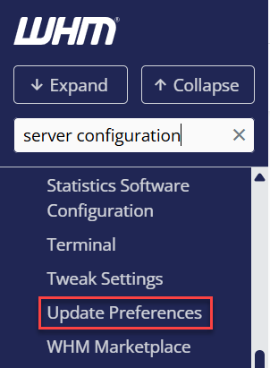 update preferences
