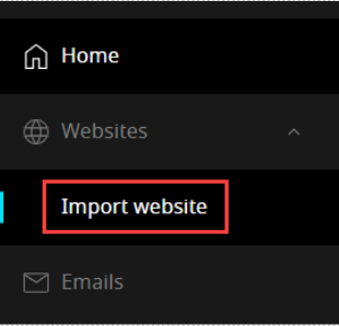 import website